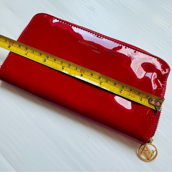 Adrienne Vittadini Glossy Red Wallet - Picture 7 of 7
